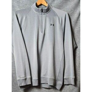 Under Armour Cold Gear Mens Storm 1/4 Zip Sweatshirt Gray Size 3XL